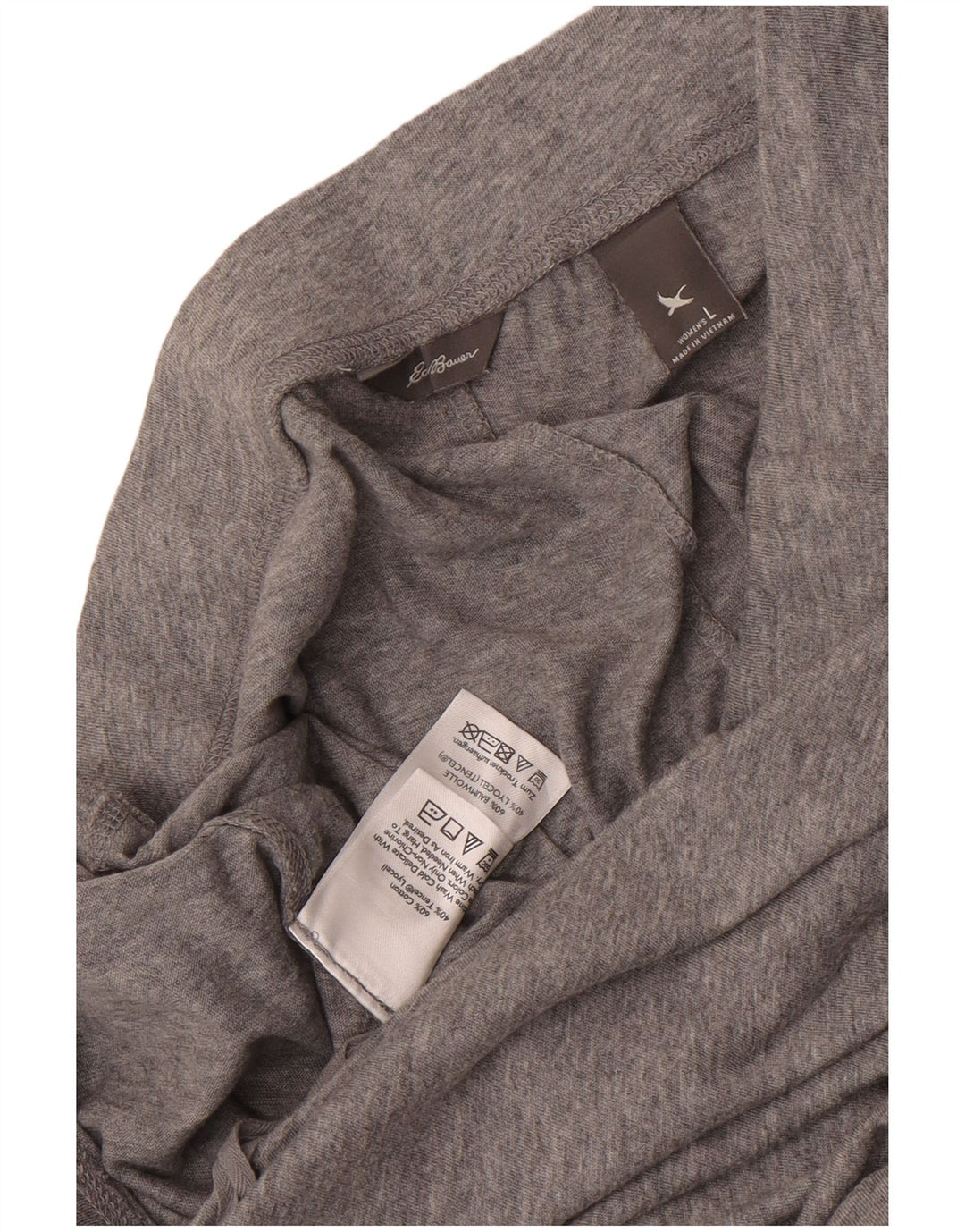 Gonna lunga da donna Eddie Bauer grande W36 cotone chiazzato grigio