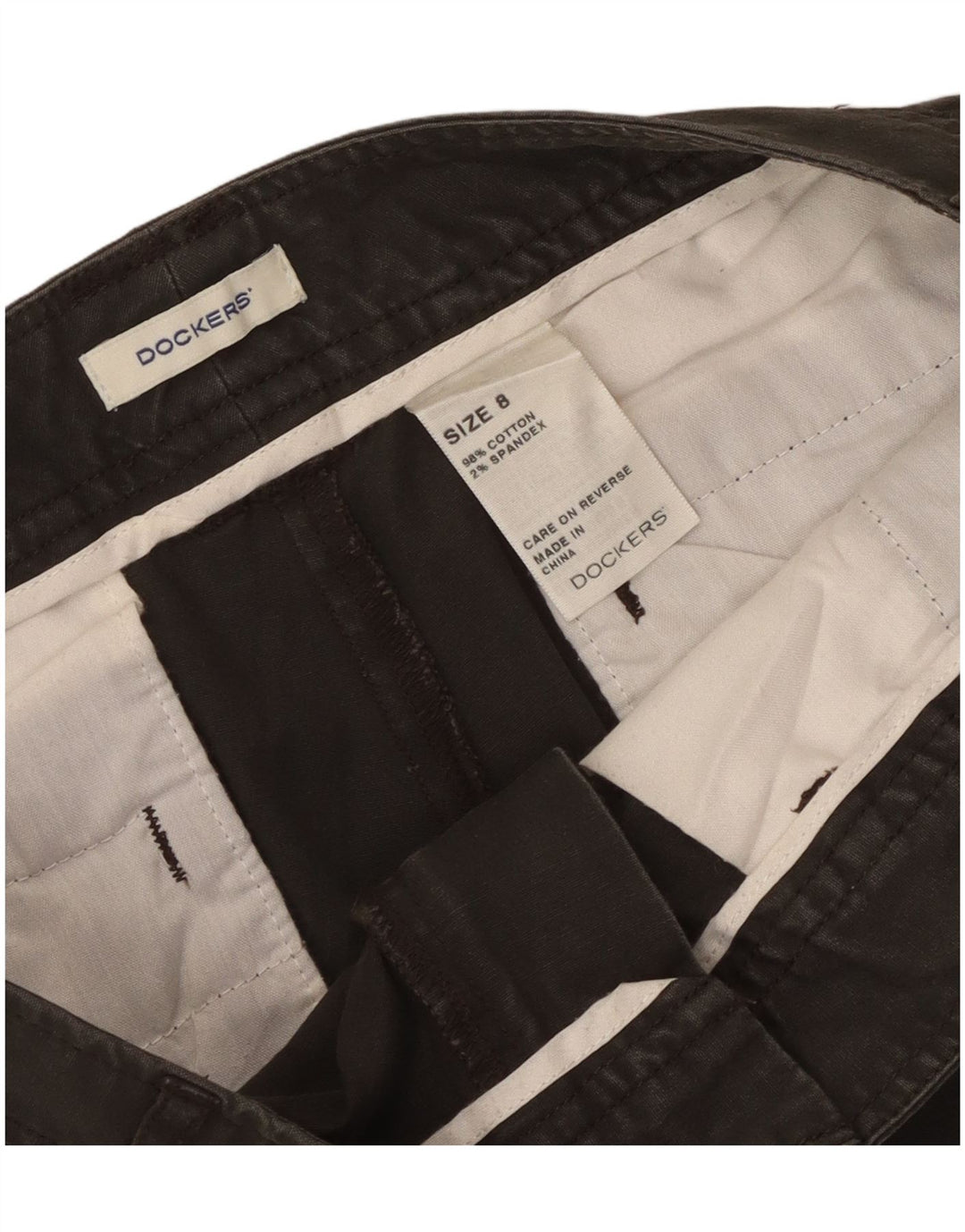 Pantaloncini cargo da donna Dockers US 8 Medium W32 Cotone grigio