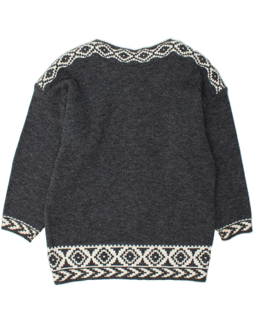 YESSICA Womens Oversized Boat Neck Jumper Sweater IT 48/50 XL Grey Vintage Yessica and Second-Hand Yessica from Messina Hembry 