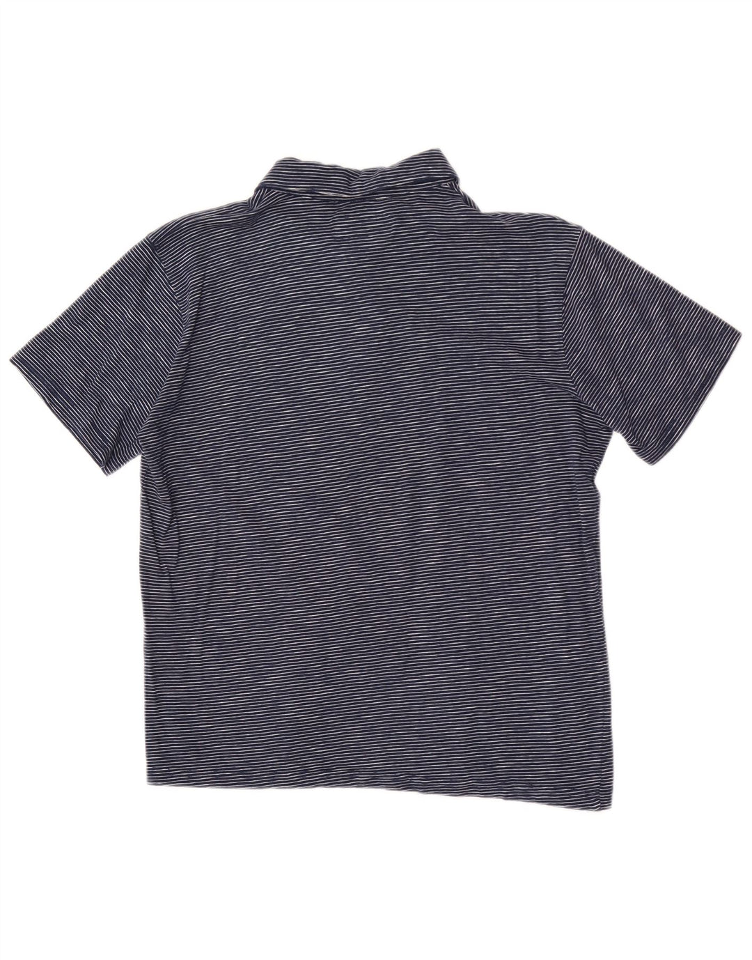 Polo da uomo Carrera piccola gessata blu navy