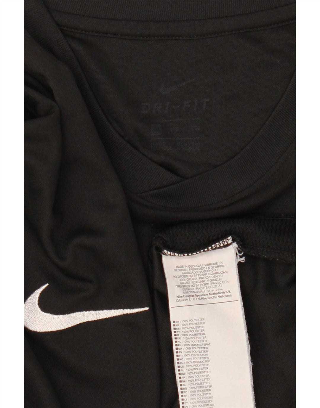 T-shirt Nike Dri Fit da uomo 2XL nera in poliestere