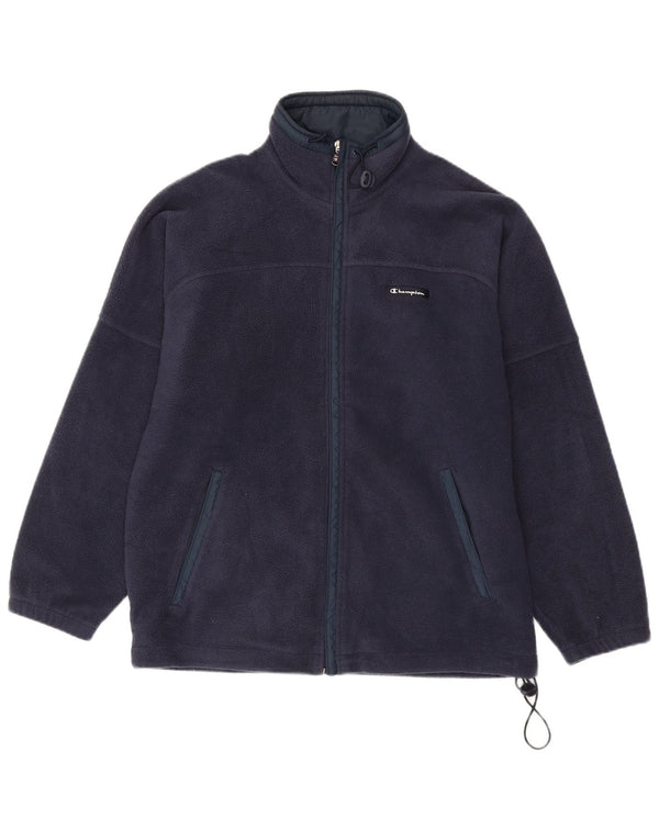 Giacca in pile da uomo Champion UK 38 poliestere blu navy medio