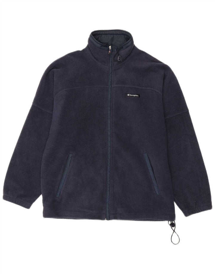 Giacca in pile da uomo Champion UK 38 poliestere blu navy medio