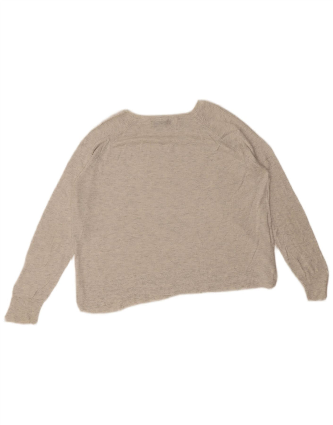 Maglione maglione con scollo a barca da donna Zara UK 14 Grigio medio