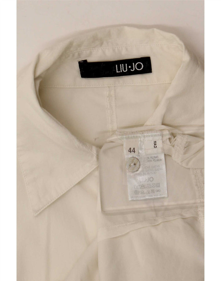 Camicia Donna Liu Jo Manica Corta IT 44 Cotone Bianco Medio