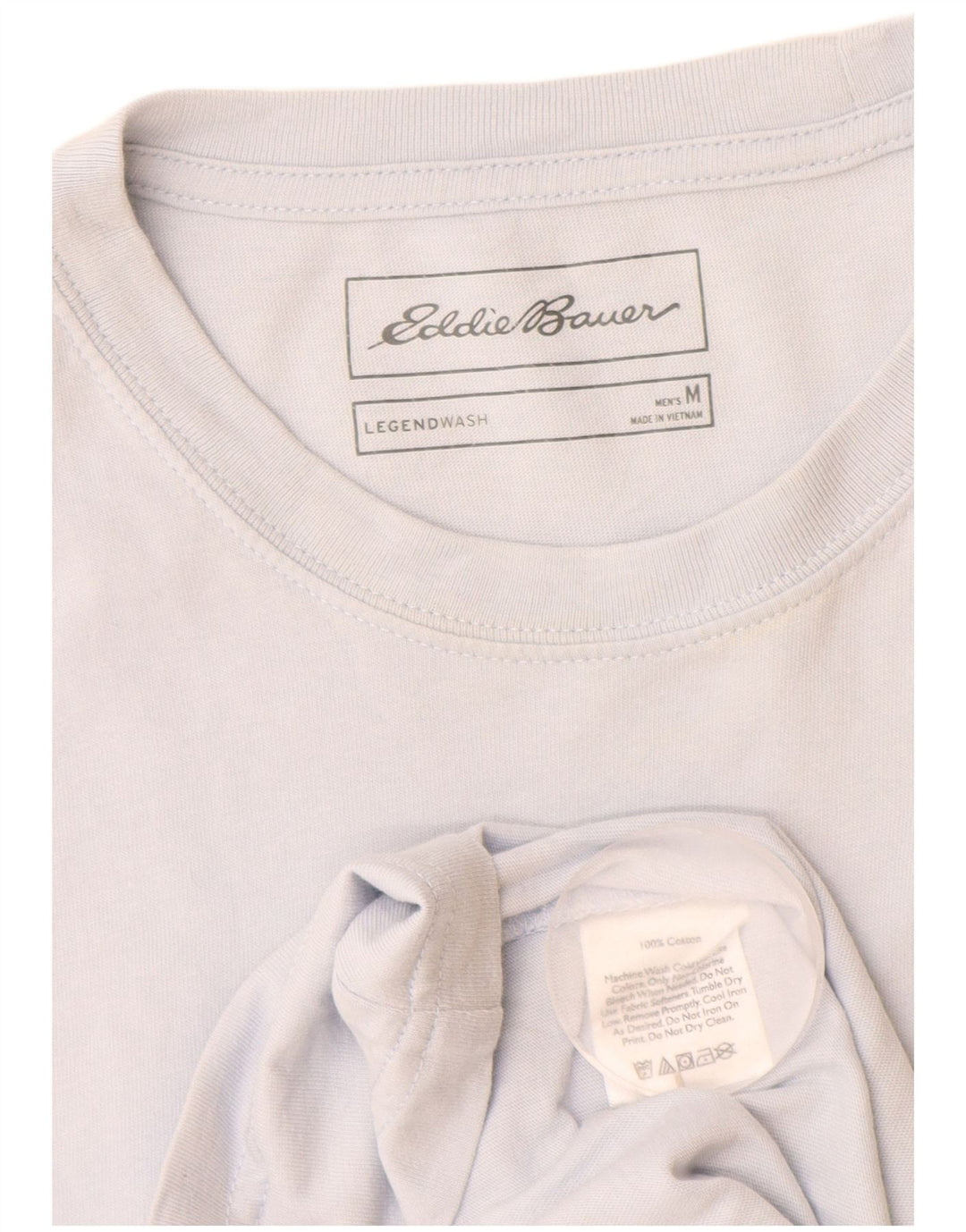 T-shirt da uomo Eddie Bauer Top in cotone bianco medio