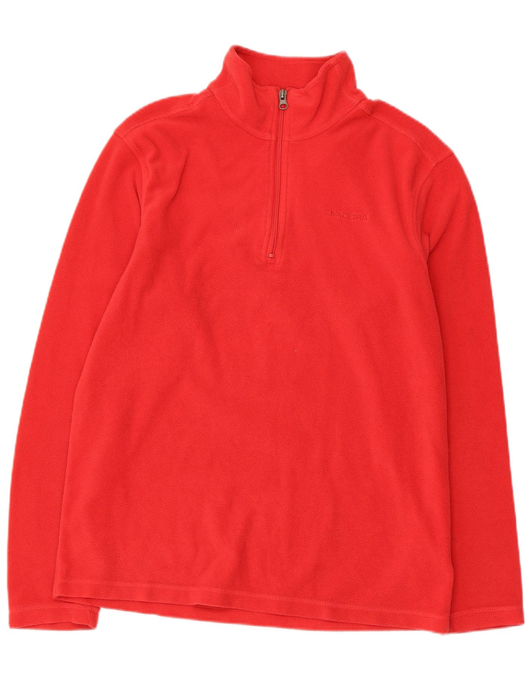 DIADORA Maglione Uomo in Pile con Zip Collo Grande Rosso Poliestere