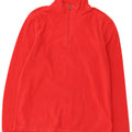 DIADORA Maglione Uomo in Pile con Zip Collo Grande Rosso Poliestere
