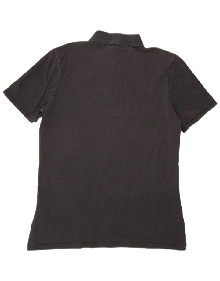 Polo Nike da uomo in cotone nero medio
