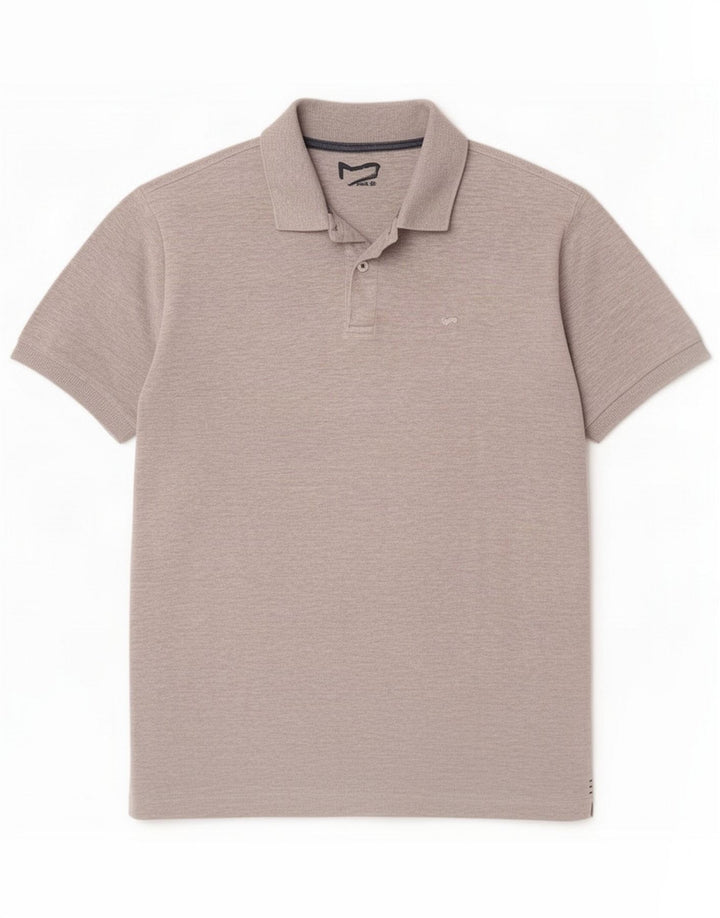 Gas Polo in cotone mélange grigio medio