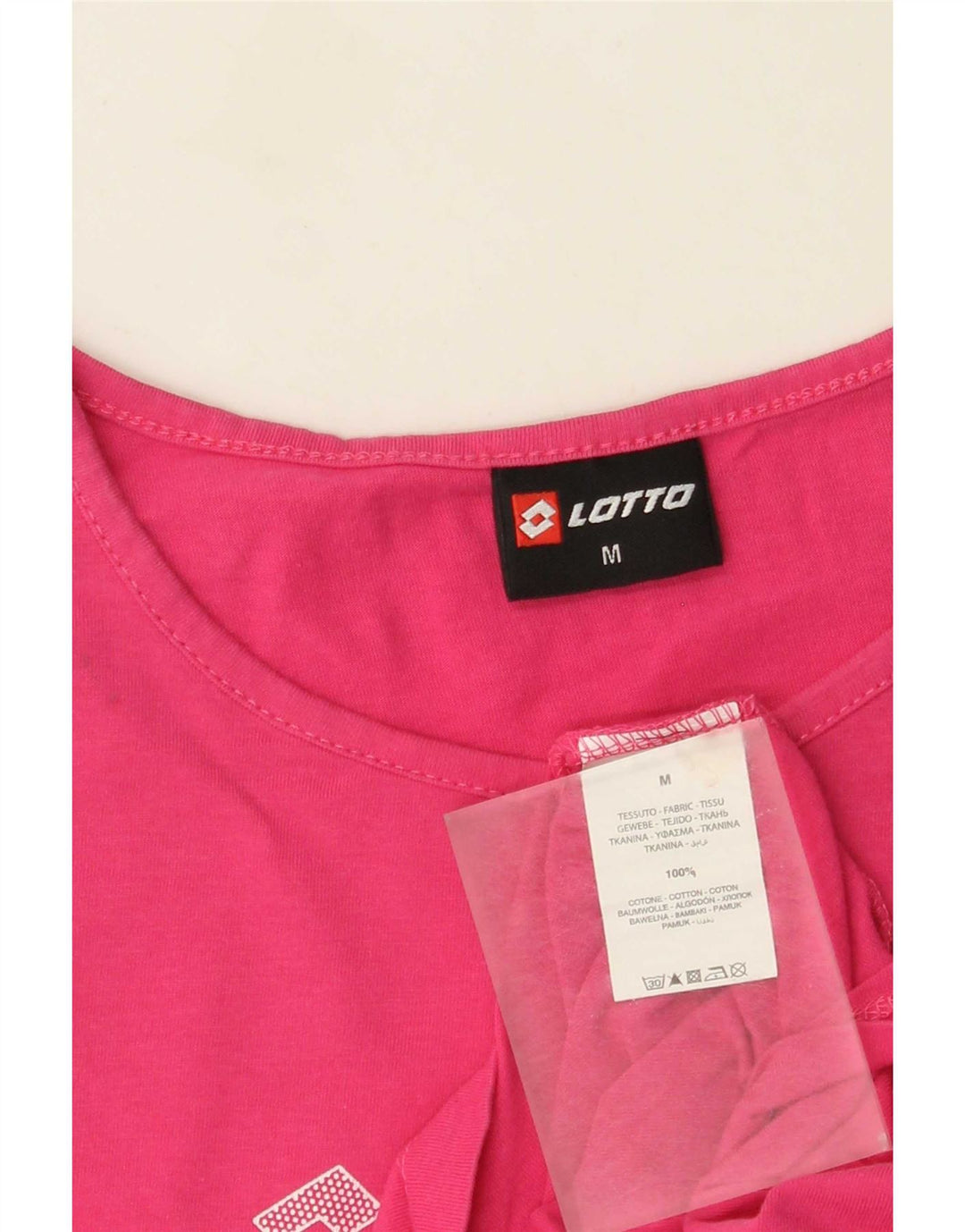 Canotta grafica da donna Lotto UK 12 Cotone rosa medio
