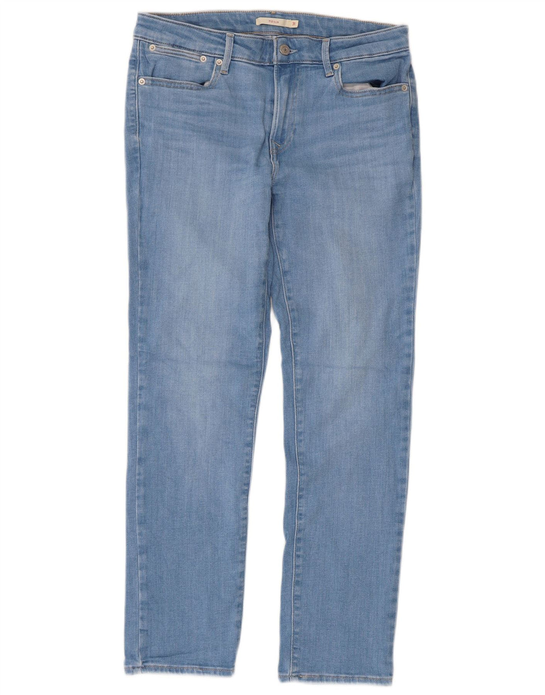 LEVI'S Jeans 712 Slim da Donna W31 L30 Blu Cotone