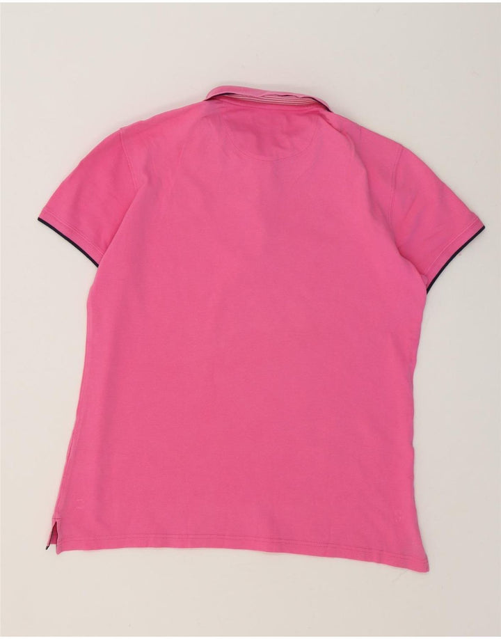 Polo da uomo slim fit Massimo Dutti grande rosa