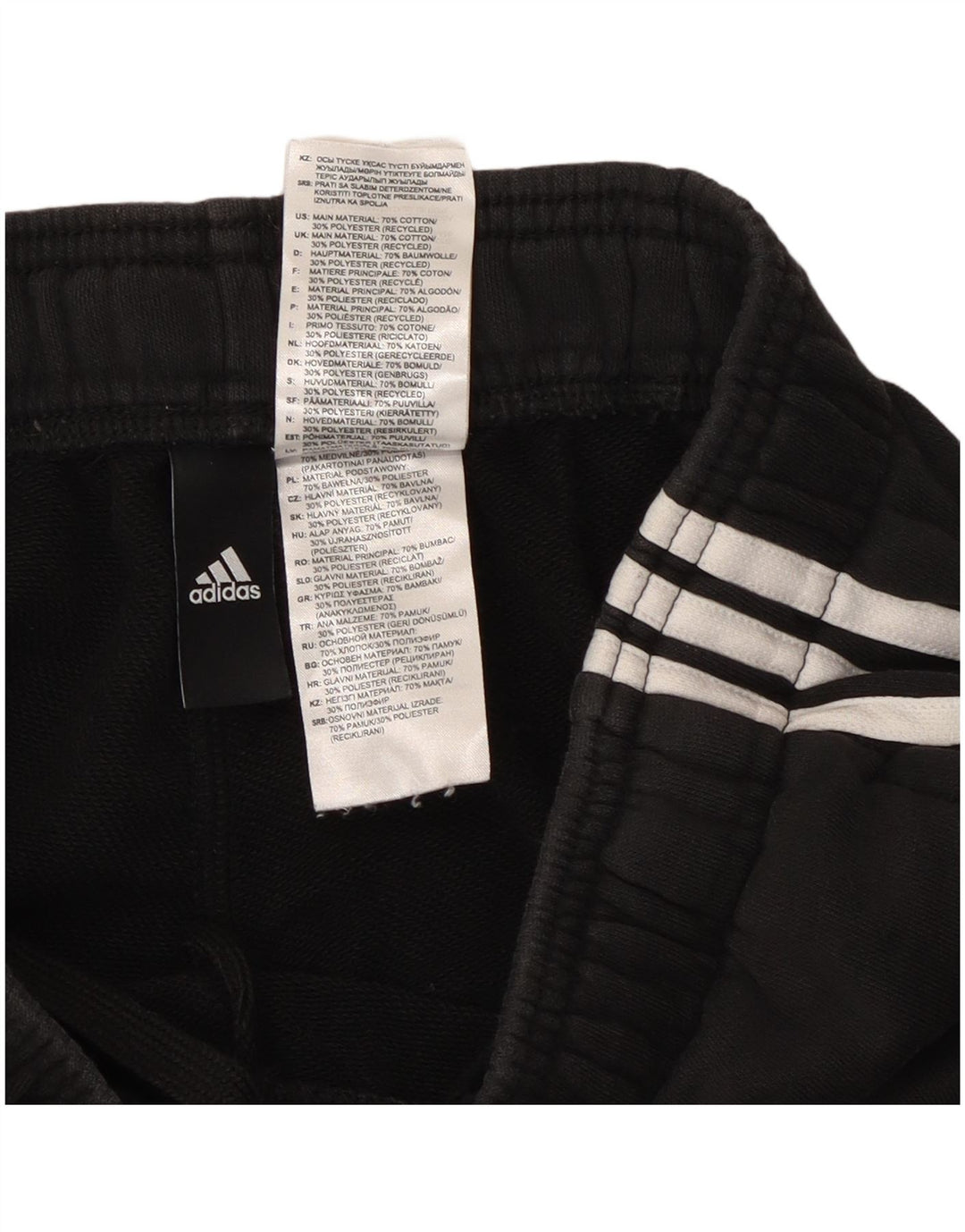 Pantaloni da tuta da uomo Adidas Medium in cotone nero