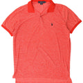 Polo Assn. Camicia da uomo in poliestere screziato rosso medio