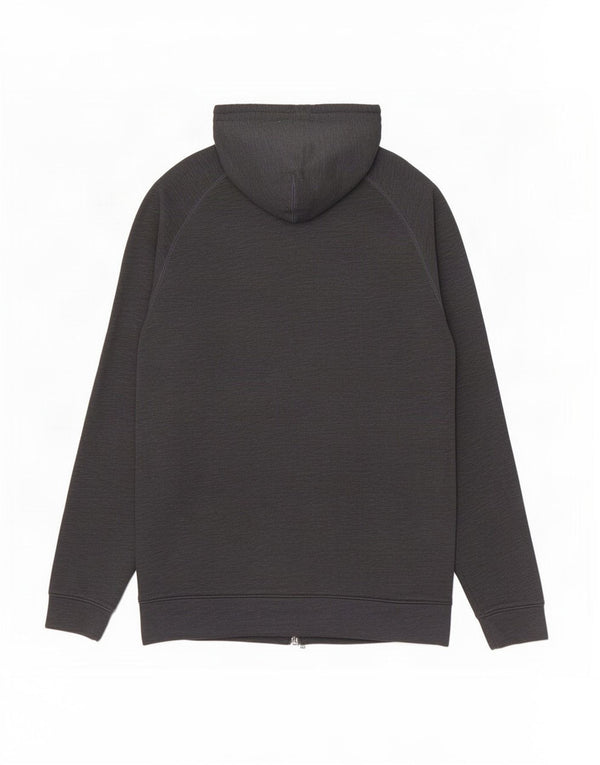 Maglione con cappuccio e zip da uomo Under Armour in cotone grigio medio