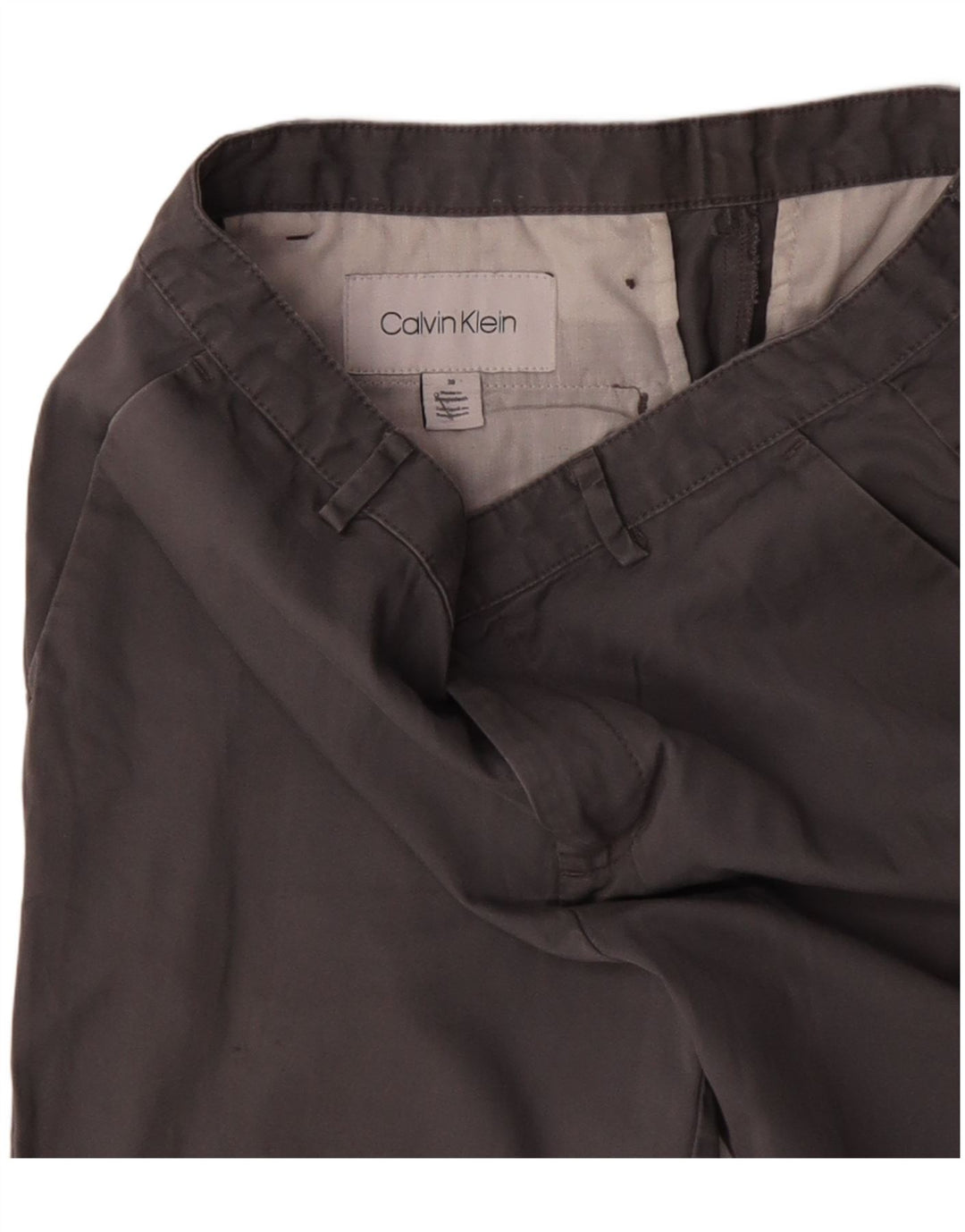 CALVIN KLEIN Pantaloncini chino da uomo W30 cotone grigio medio