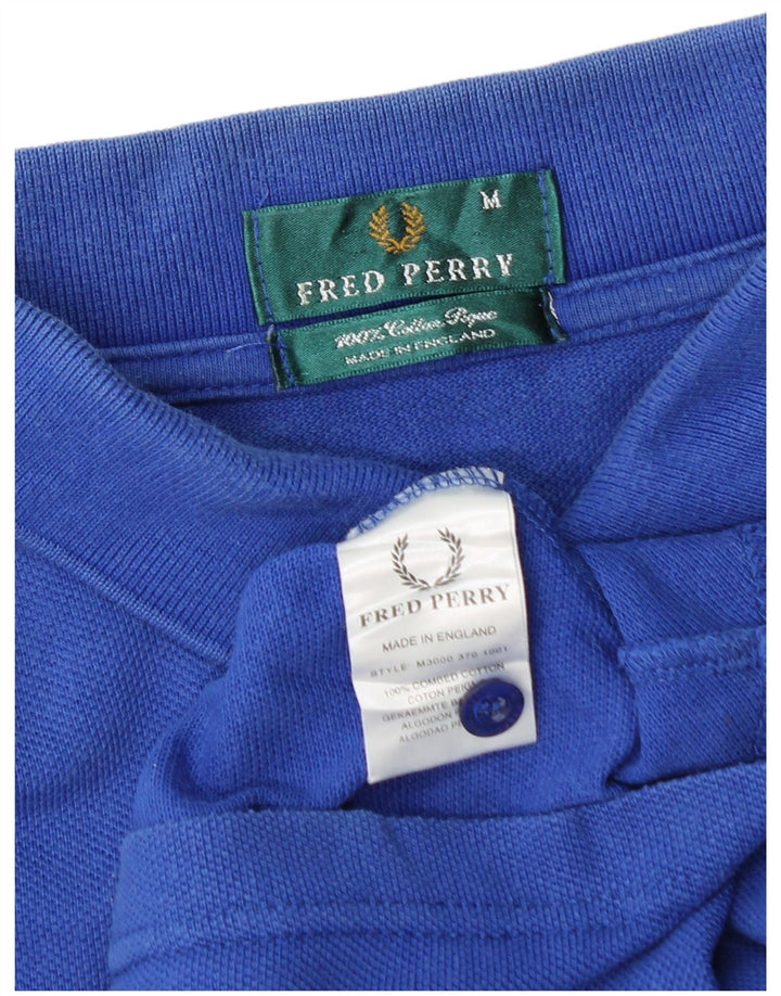Polo da uomo FRED PERRY in cotone blu medio