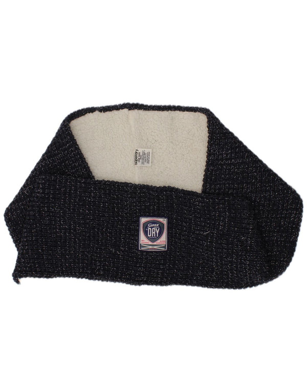 Sciarpa Snood Sherpa da donna in maglia Superdry, taglia unica, in acrilico blu navy invernale
