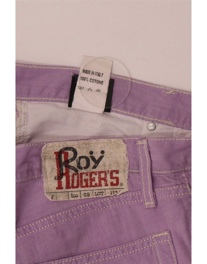 Jeans slim da donna Roy Rogers W33 L32 cotone viola