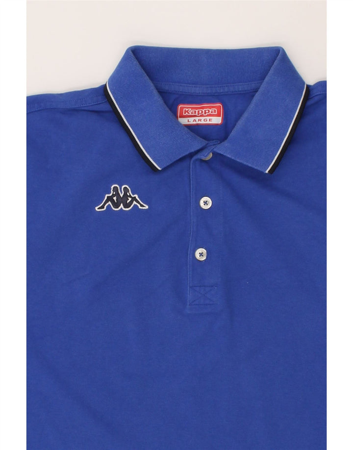 KAPPA Mens Polo Shirt Large Blue Cotton Vintage Kappa and Second-Hand Kappa from Messina Hembry 