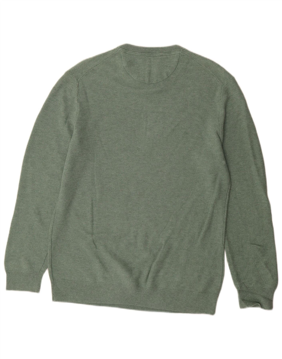 Maglione maglione girocollo da uomo White Stuff in cotone verde medio