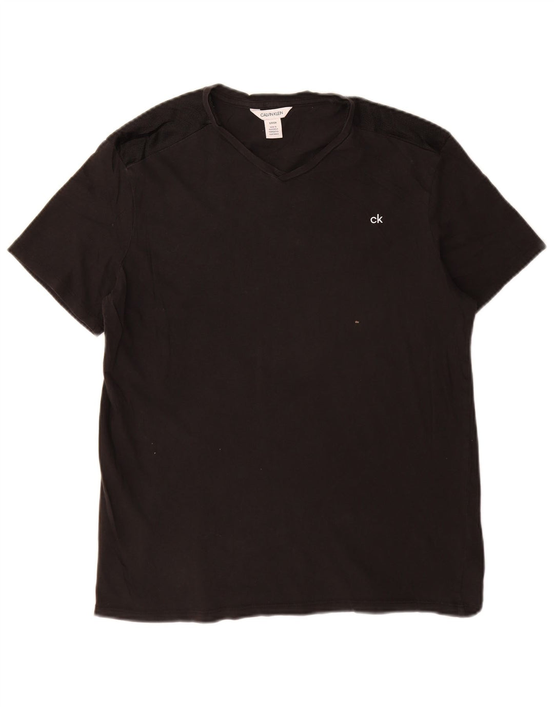 CALVIN KLEIN T-shirt grafica da uomo Top piccola in cotone nero
