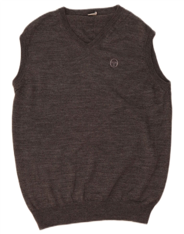 Canotta da donna Sergio Tacchini Canotta UK 14 Lana screziata grigio medio
