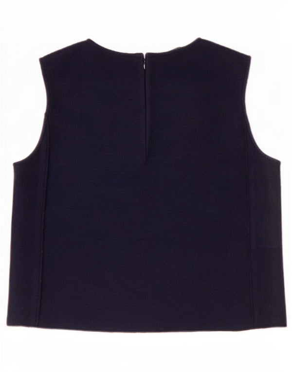 Camicetta senza maniche da donna Cos Top EU 38 Lana blu navy medio