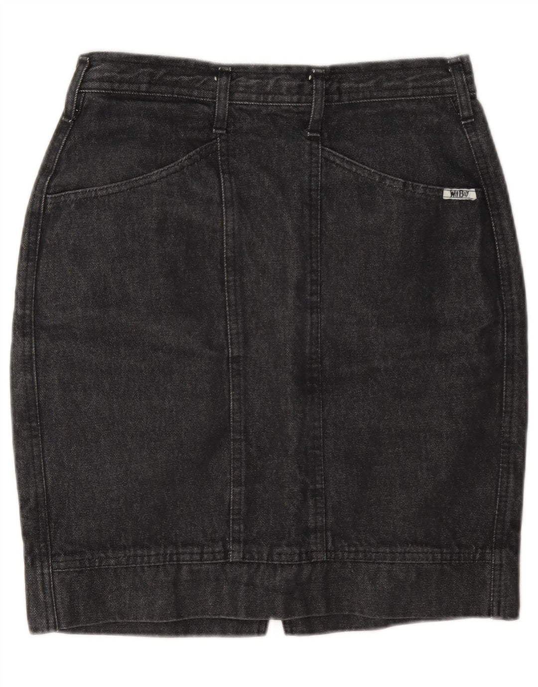 Mini gonna di jeans da donna Wit Boy W28 Grigio medio