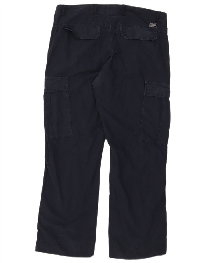 Pantaloni cargo dritti da uomo Woolrich W34 L27 Blu Navy