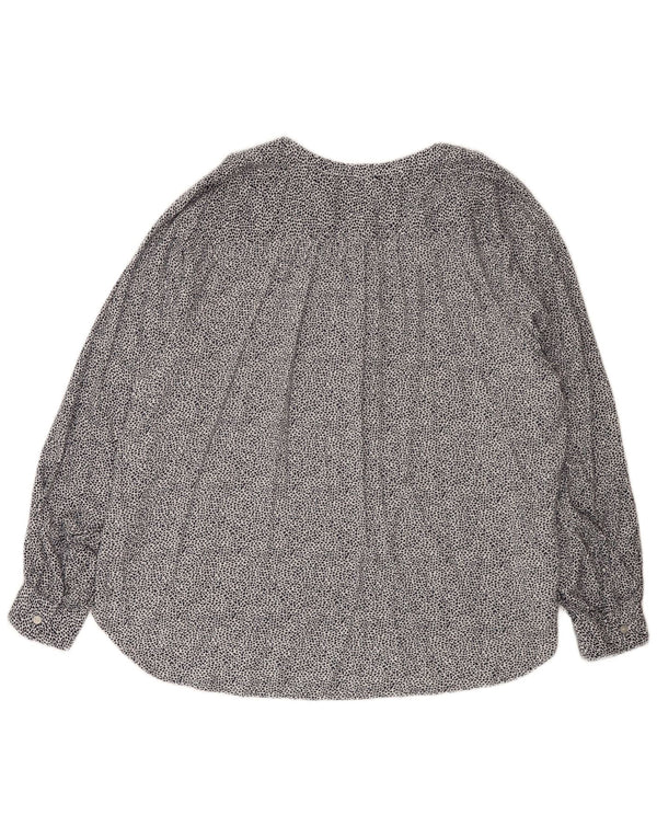 Marks & Spencer Camicia Pullover da Donna Camicetta UK 20 2XL Bianca Stampa Animalier