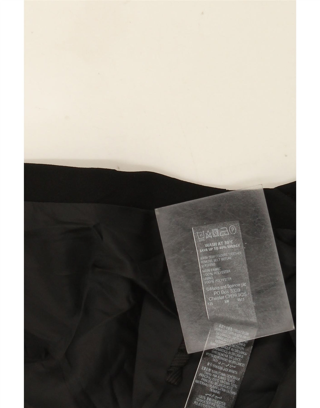 Gonna a trapezio da donna Marks & Spencer UK 20 2XL W40 Poliestere nero