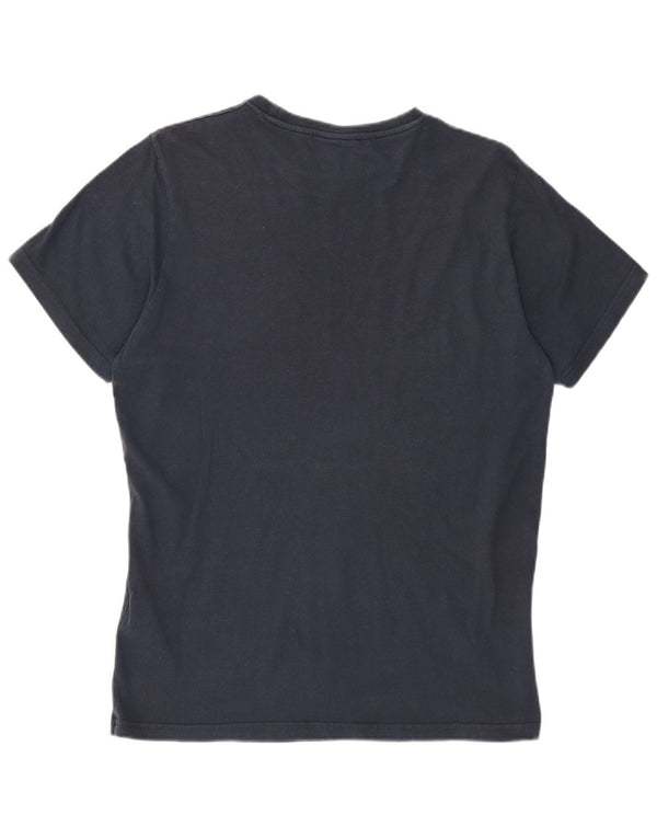 Ellesse T-shirt grafica da donna con vestibilità ampia e lunga, taglia piccola, UK 10, piccola, blu navy