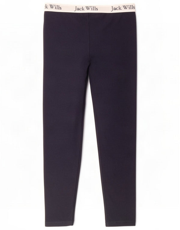 Jack Wills Leggings grafici da donna UK 16 Large Blu navy in cotone color block