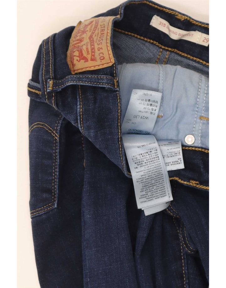 Levi's Donna 315 Shaping Bootcut Jeans W29 L30 Cotone Blu