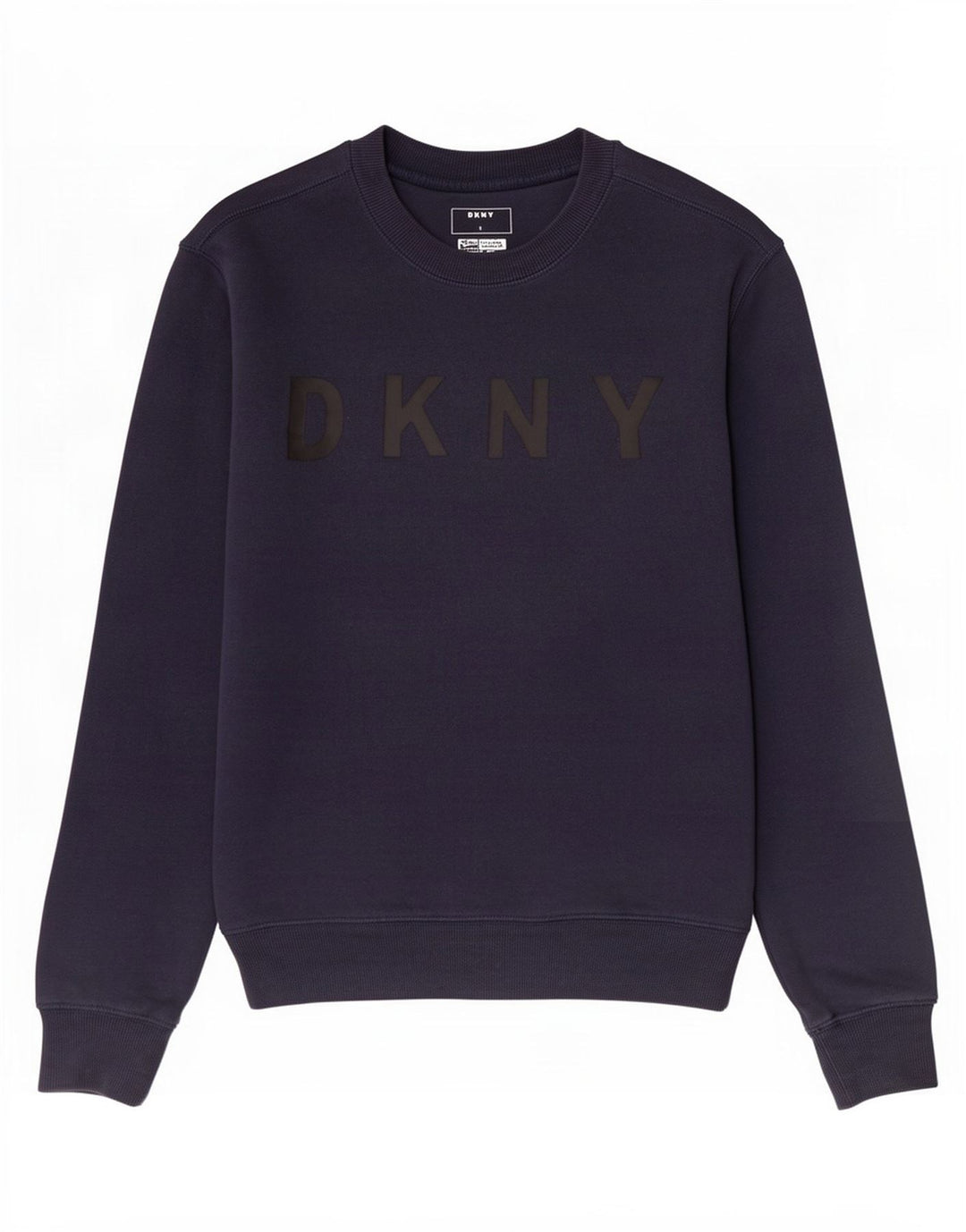 Dkny Felpa grafica da uomo Maglione piccolo in cotone blu navy