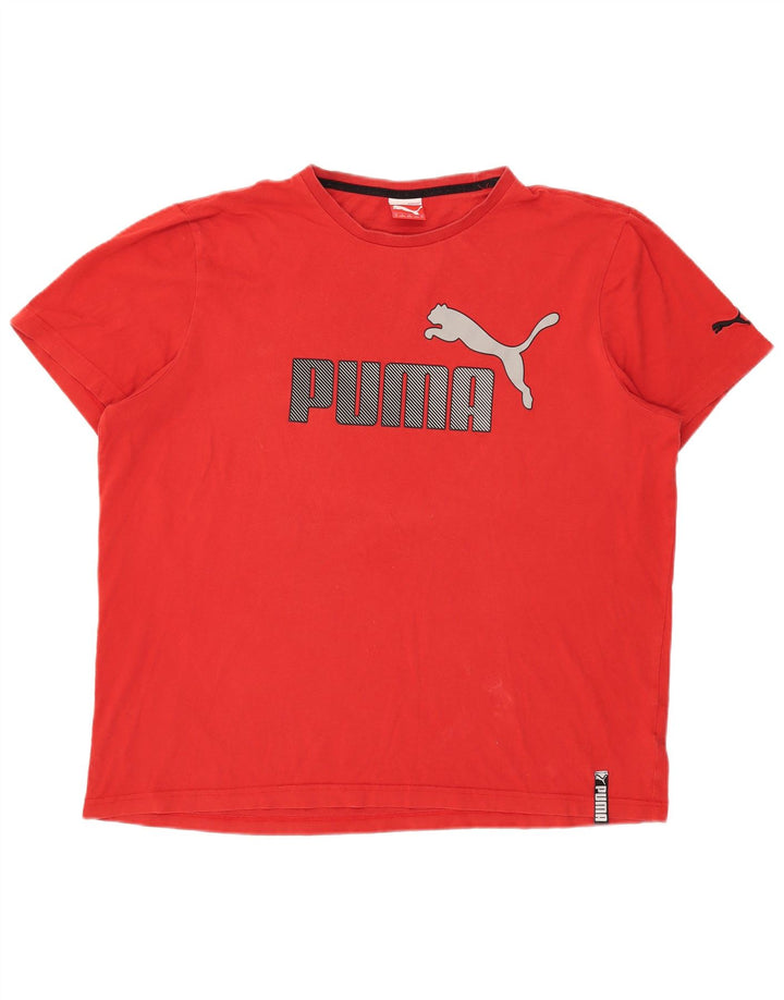 T-shirt grafica da uomo Puma XL rossa