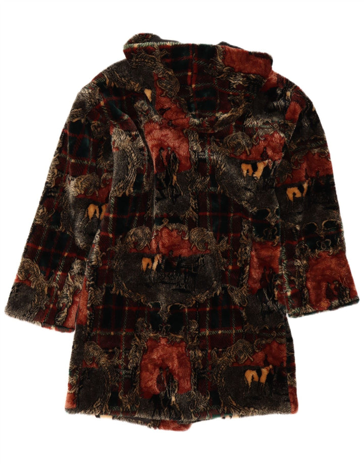 Montgomery con cappuccio da donna Donnybrook UK 12 medio a quadri multicolore