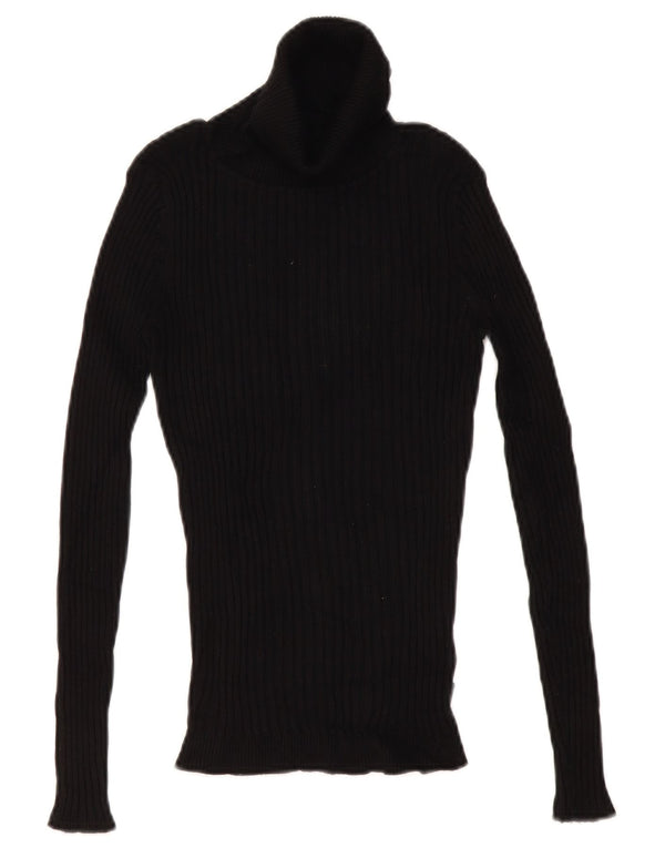 Musto Maglione da donna con collo alto e collo alto UK 12 Viscosa nera media