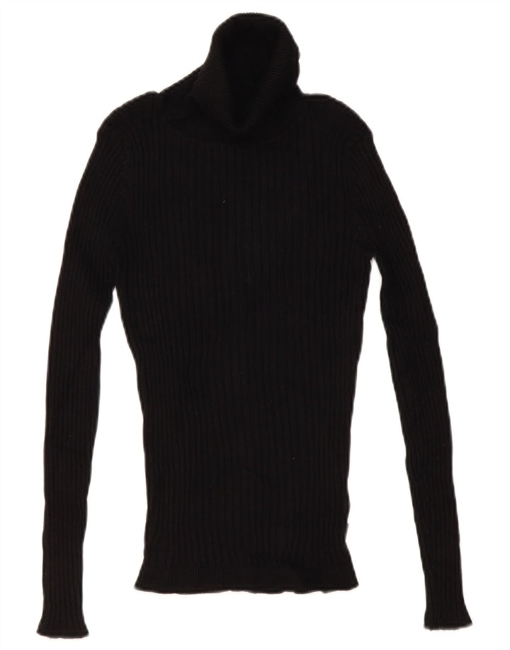 Musto Maglione da donna con collo alto e collo alto UK 12 Viscosa nera media