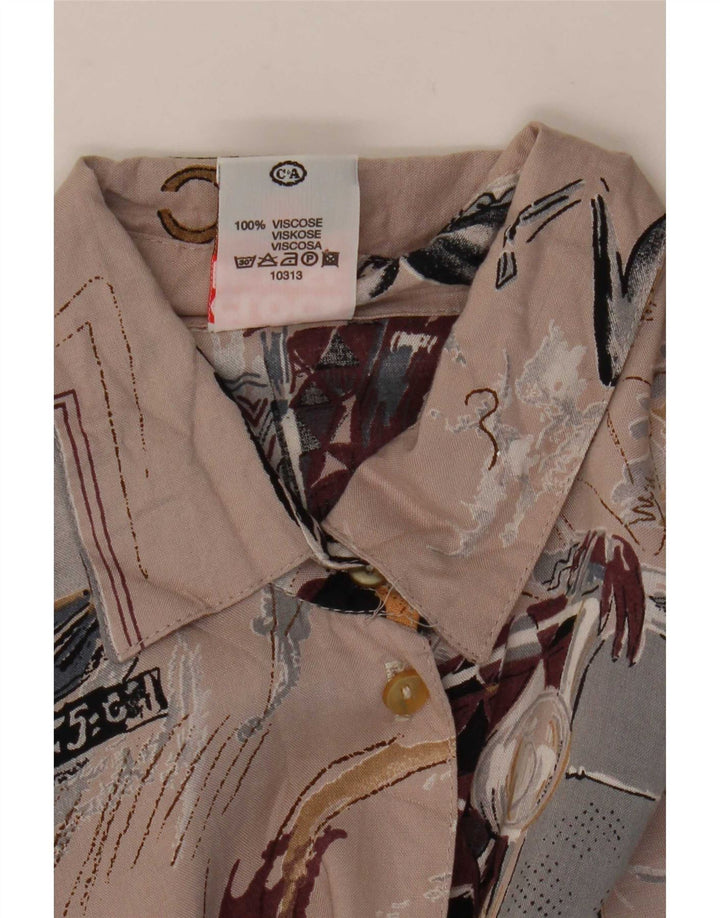 Camicetta oversize grafica da donna C&A Clock House UK 10 piccola Beige