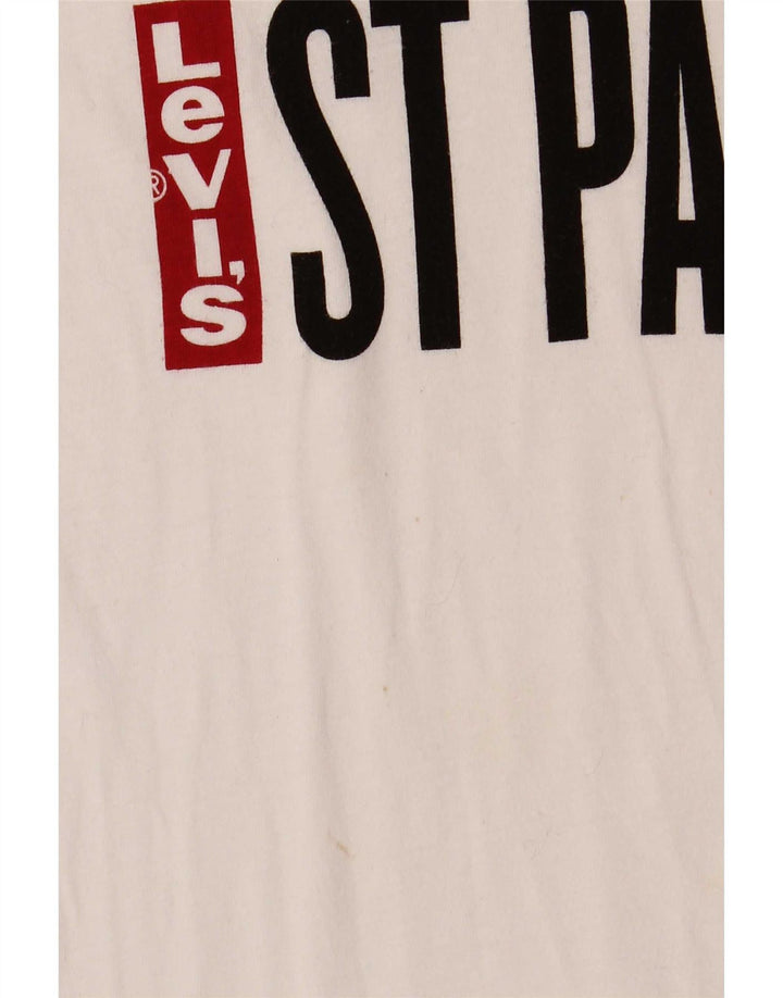 T-shirt grafica da uomo Levi's Top piccola in cotone bianco