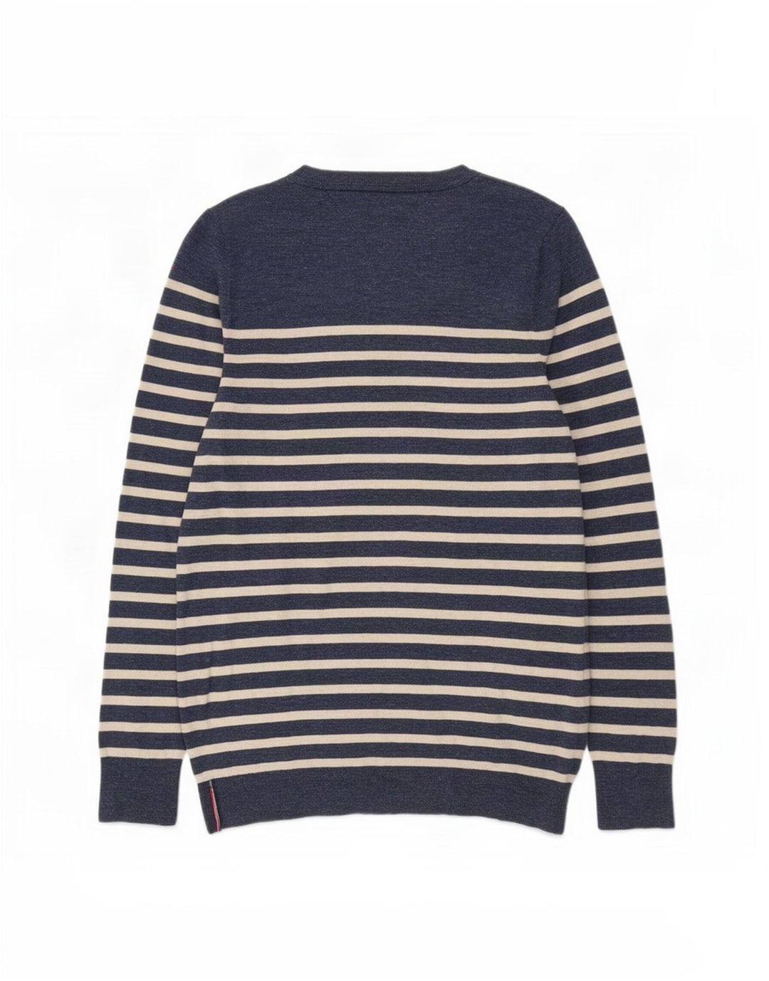 Tommy Hilfiger Uomo Maglione con scollo a barca Maglione a righe blu navy medie