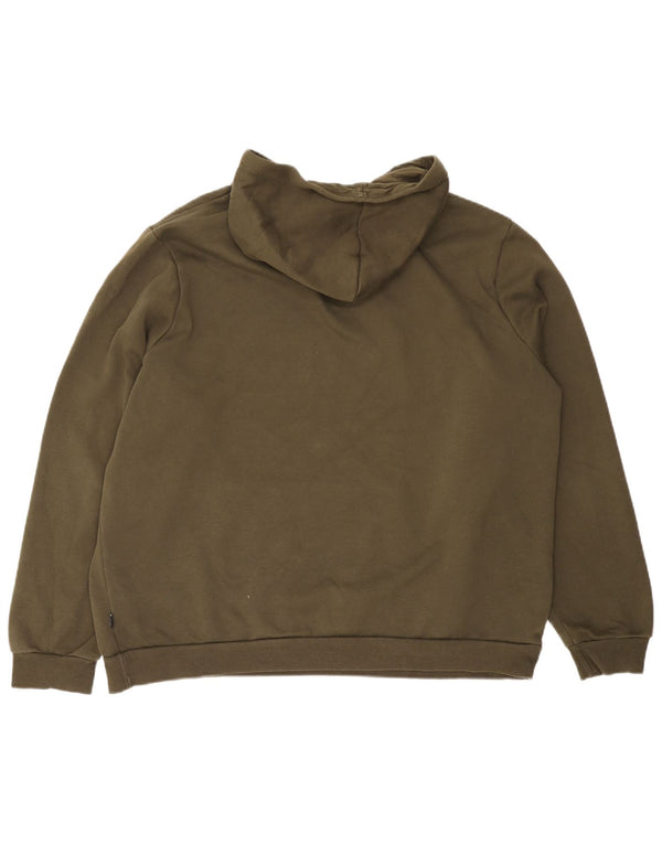 Felpa con cappuccio grafica da uomo PUMA 2XL cotone kaki