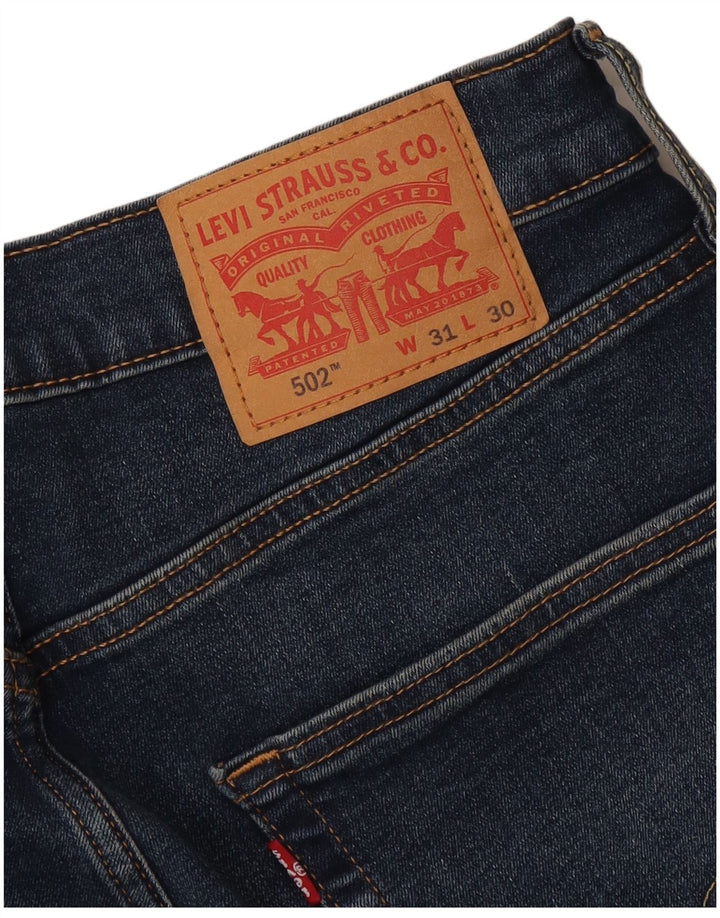 Jeans Levi's Uomo 502 affusolati W31 L30 Blu Navy