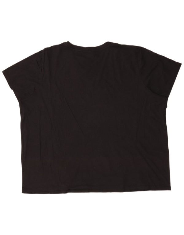 T-shirt oversize da donna Levi's UK 22 3XL cotone nero