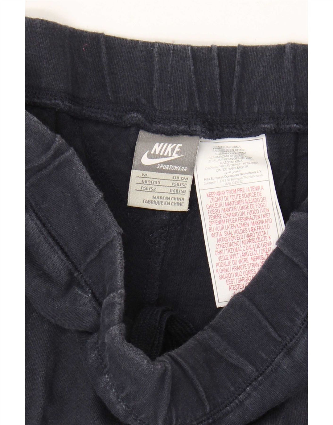 Pantaloni da tuta Nike da uomo in cotone blu navy medio