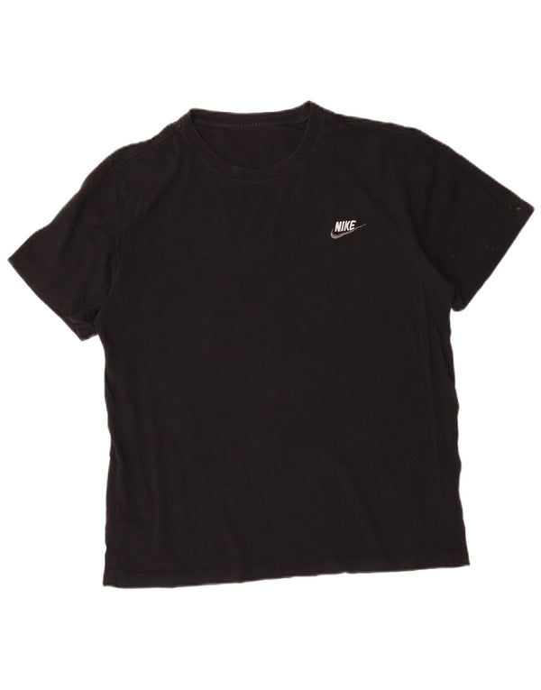 T-shirt da uomo Nike Top grande in cotone nero