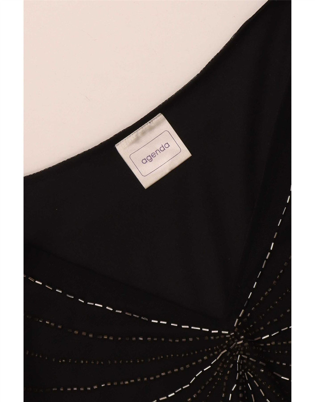 Agenda Camicetta da donna Top UK 16 Large Nero Poliestere